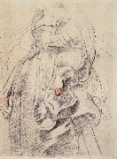 Peter Paul Rubens Girl sketch oil painting artist